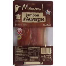AUCHAN MMM! Jambon d'Auvergne IGP 6 tranches 100g