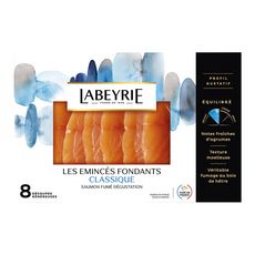 LABEYRIE Labeyrie saumon fumé d'Atlantique fumé au bois hêtre x8-260g