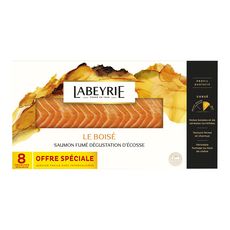 LABEYRIE Le Boisé Saumon fumé dégustation d'Ecosse 8 tranches 270g