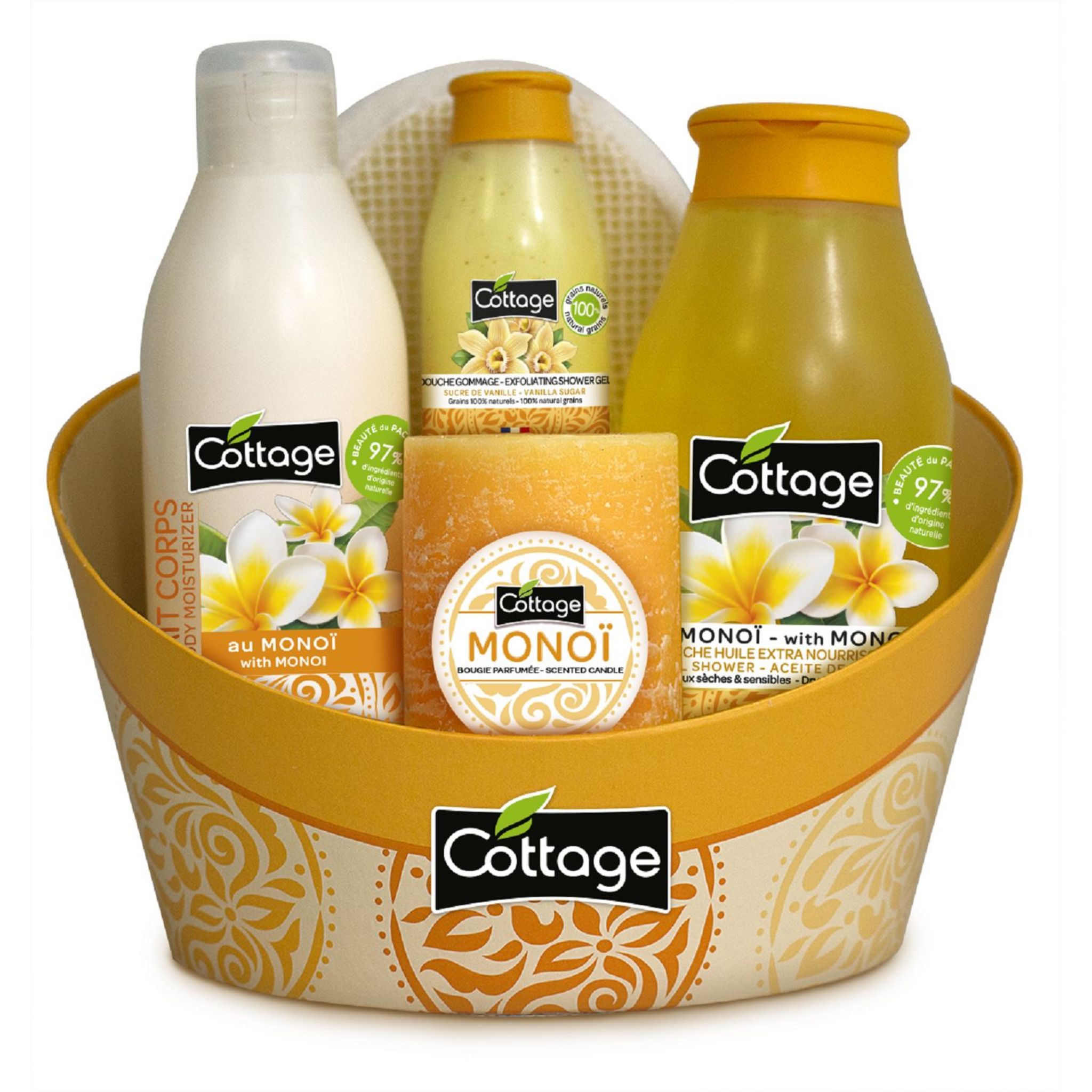 Cottage Gel Douche Lait Hydratant 97% d'Ingrédients d'Origine Naturelle,  250ml -Fabriqué en France- Fleur d'Oranger : : Beauté et Parfum
