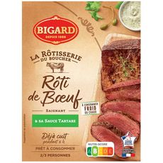 BIGARD Rôti de boeuf cuit et sauce tartare 2/3 portions 400g
