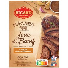BIGARD Joue de bœuf cuite et jus façon carbonade 2/3 portions 400g