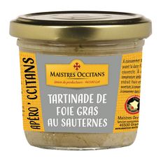 MAISTRES OCCITANS Foie gras de canard Sud-Ouest au Sauternes tartinade 90g