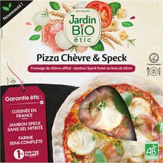 JARDIN BIO ETIC Pizza chèvre et jambon speck bio 2 personnes 350g