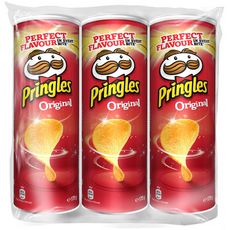 PRINGLES Chips tuiles original lot de 3 3x175g