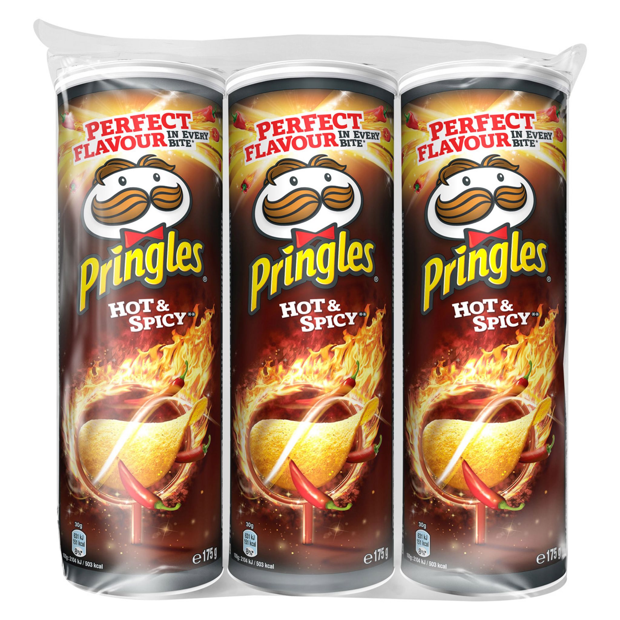 PRINGLES Pringles Tuiles hot and spicy 3x175g lot de 3 3x175g pas cher 