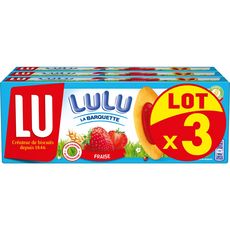 LU Lulu Barquettes à la fraise 3x120g
