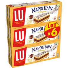 Napolitain L Original Gateau Genoise Fourrage Chocolat 6x180g 6x6 Gateaux 1 08kg Pas Cher A Prix Auchan