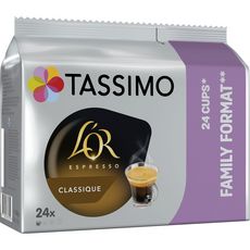 TASSIMO Dosettes de café l'Or espresso classique 24 dosettes 156g
