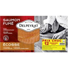DELPEYRAT Delpeyrat Saumon fumé d'Ecosse x12 390g 12 tranches 390g