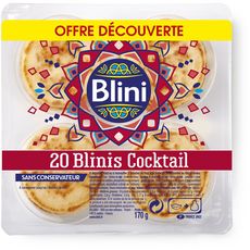 BLINI Blinis cocktail 20 pièces 170g