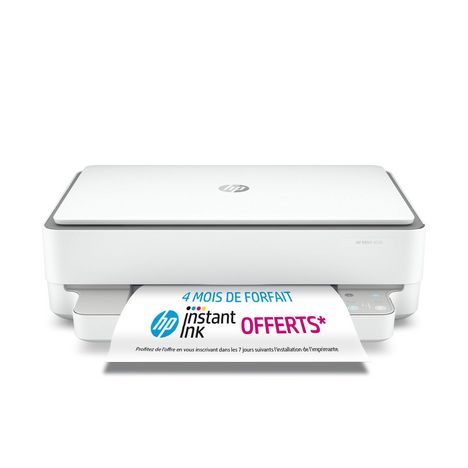 Imprimante Envy 6030 Blanche Compatible Instant Ink Hp Pas Cher A Prix Auchan