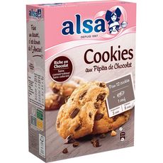 ALSA Préparation pour cookies aux pépites de chocolat 12 cookies 300g