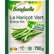 BONDUELLE Le Haricot vert extra-fin sans résidu de pesticides 3-4 portions 750g