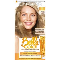 BELLE COLOR Garnier Belle Color coloration permanente 11 blond clair cendré naturel 3 produits 1 kit