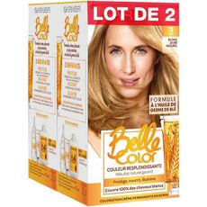 GARNIER Garnier Belle Color coloration permanente 3 blond doré naturel x2 2x3 produits 2 kits