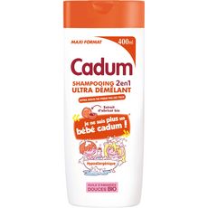 CADUM Shampooing enfant ultra démêlant abricot bio 400ml