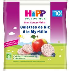 Hipp Hipp Bio Galette De Riz A La Myrtille Sachet 30g Des 10 Mois Pas Cher A Prix Auchan