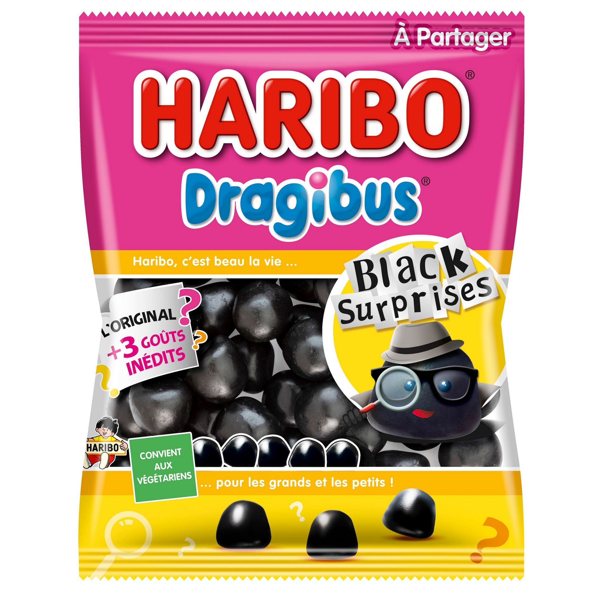 HARIBO Dragibus Black surprises 280g pas cher 