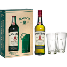 JAMESON Coffret Whisky irlandais 40% + 2 verres + 2 verres 70cl