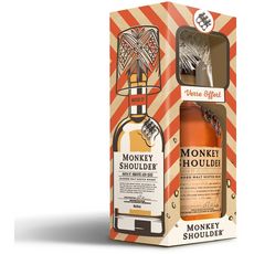 MONKEY SHOULDER Whisky blended malt 40% coffret avec 1 verre 70cl