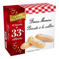 Bonne Maman Bonne Maman Biscuits A La Cuillere Sachets Fraicheur 340g 33 Offert 8x5 Biscuits 340g 33 Offert Pas Cher A Prix Auchan