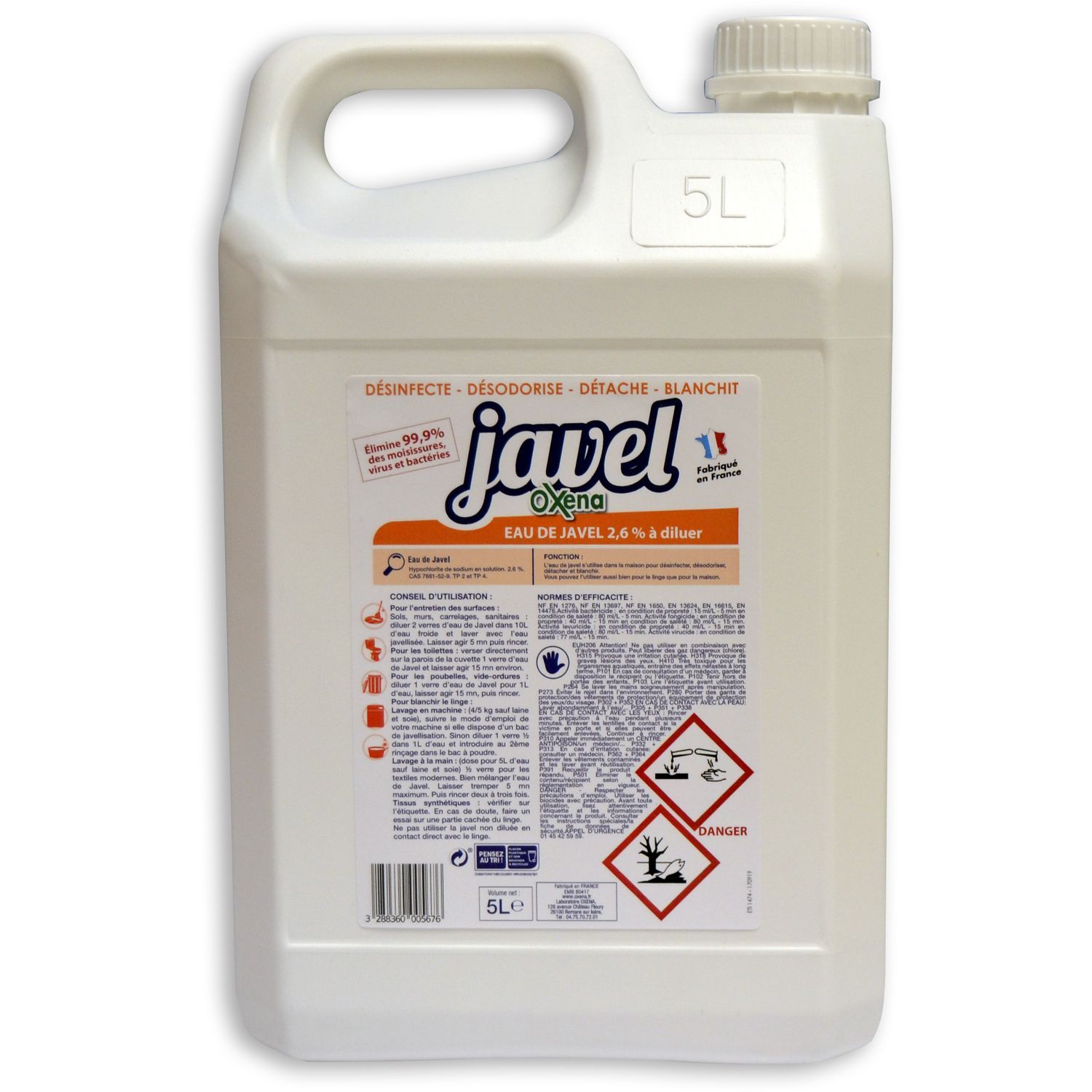 Eau de javel - 5l - ECO + au meilleur prix