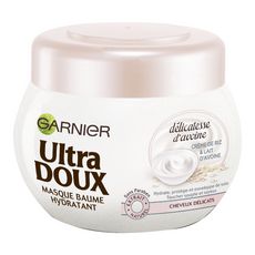ULTRA DOUX Masque baume hydratant crème de riz & avoine cheveux délicats 300ml
