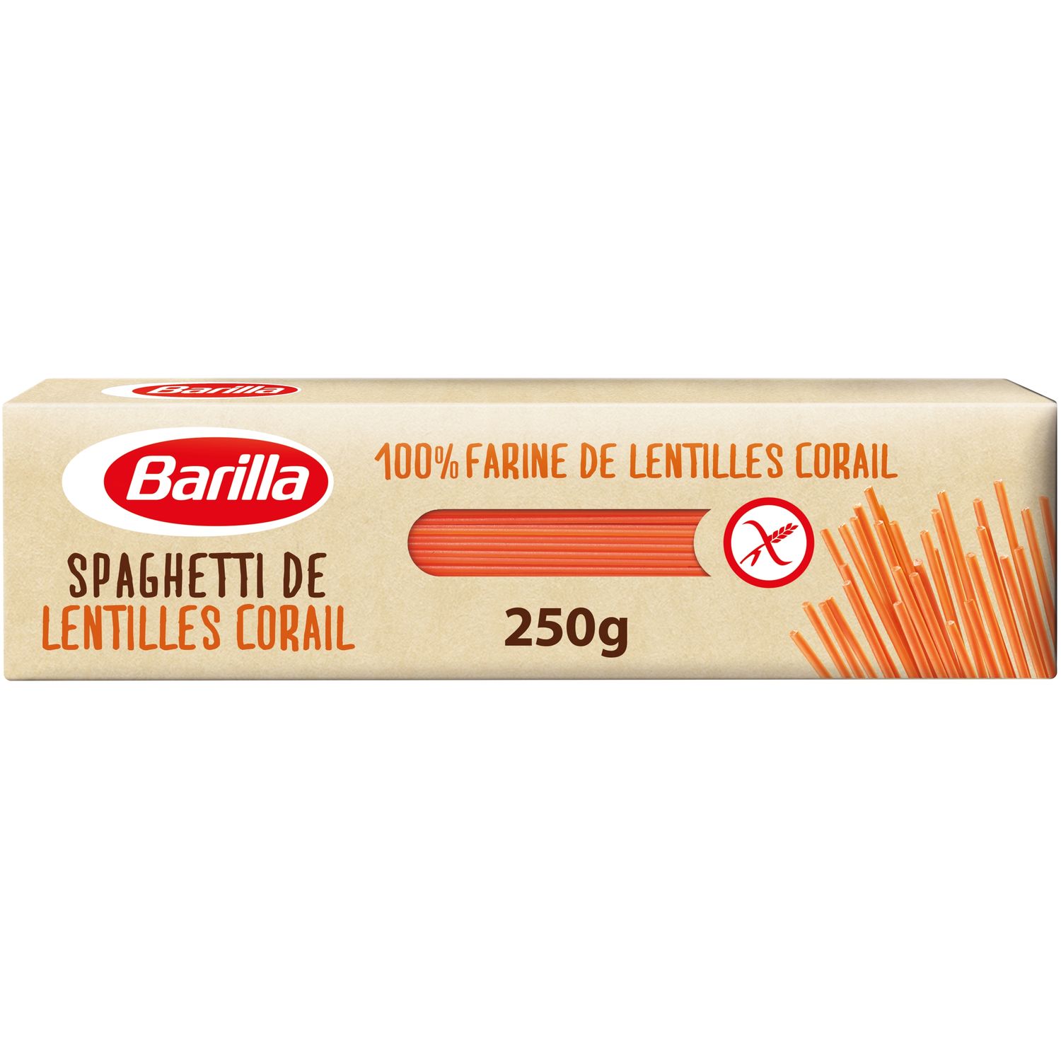 Achat Barilla · Pâtes sans gluten · Penne de lentilles corail • Migros