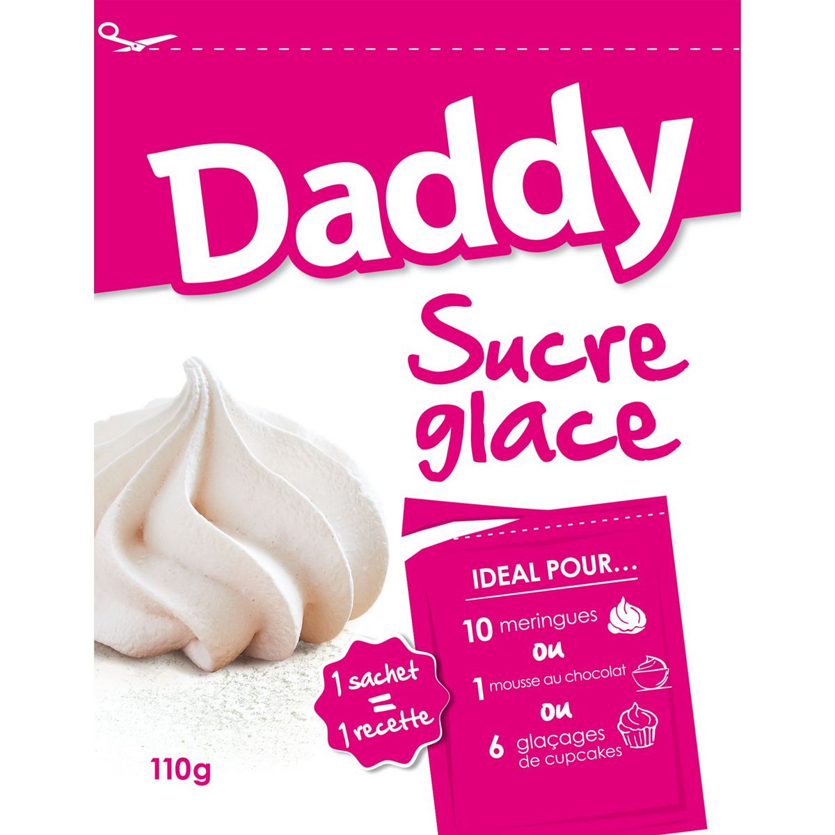 Grossiste Sucre glace paquet 1kg CT DE 12 - prix en gros