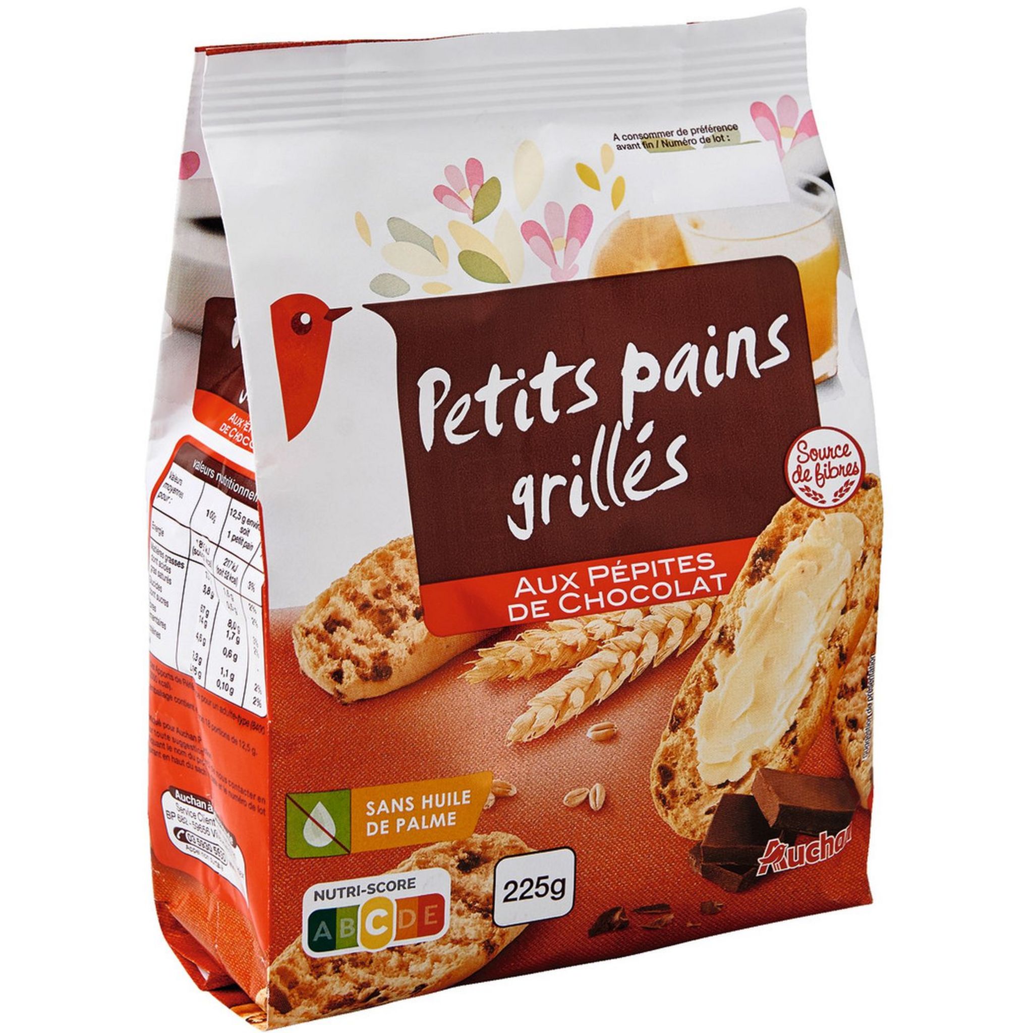 Pépites de chocolat - Auchan - 0.1 kg