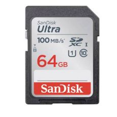 SANDISK Carte mémoire SDXC Ultra  64 Go C10 100MB/S - Noir