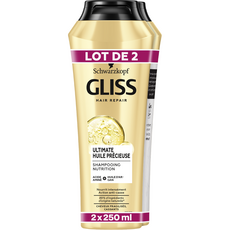 GLISS Gliss Shampoing nutrition pour cheveux fragilisé et cassant 2X250ml 2X250ml