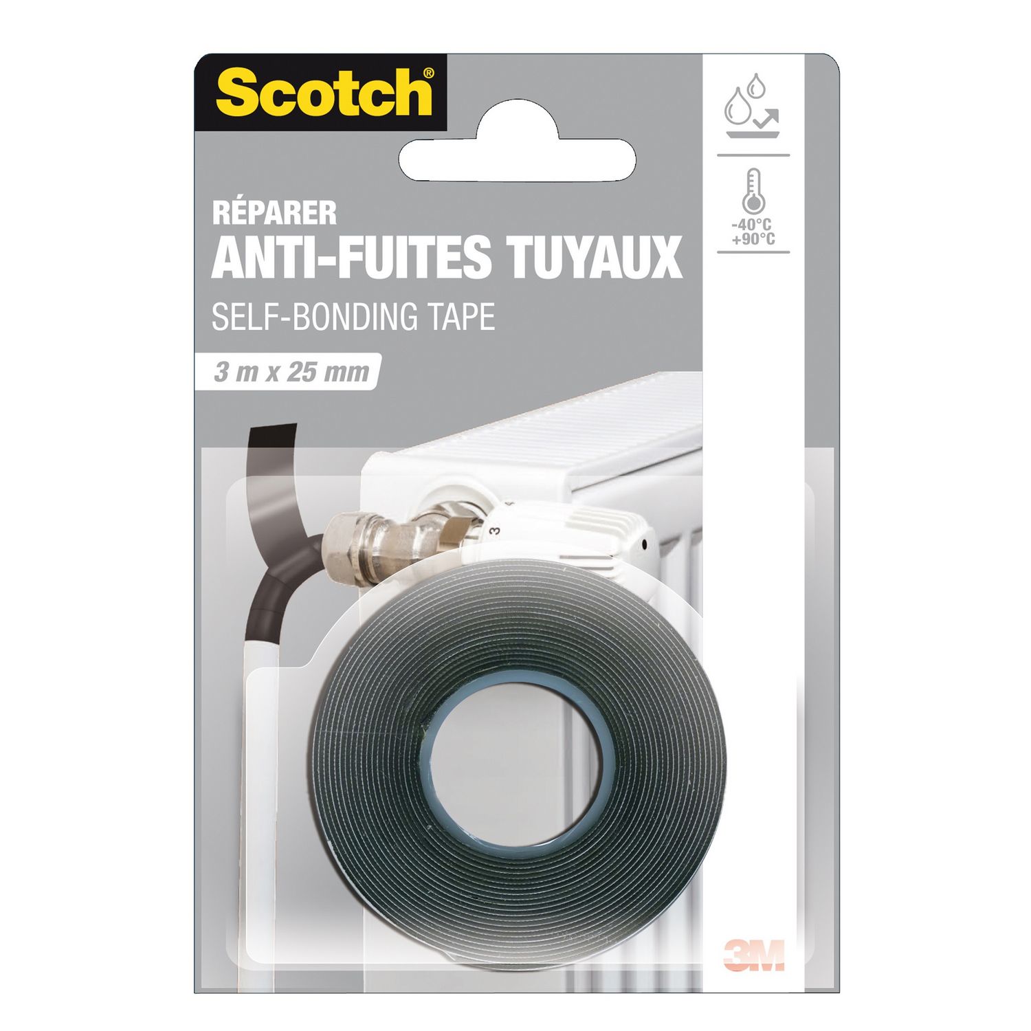 AUCHAN Adhésif de réparation extra résistant 20mx50mm x1 1 pièce pas cher 