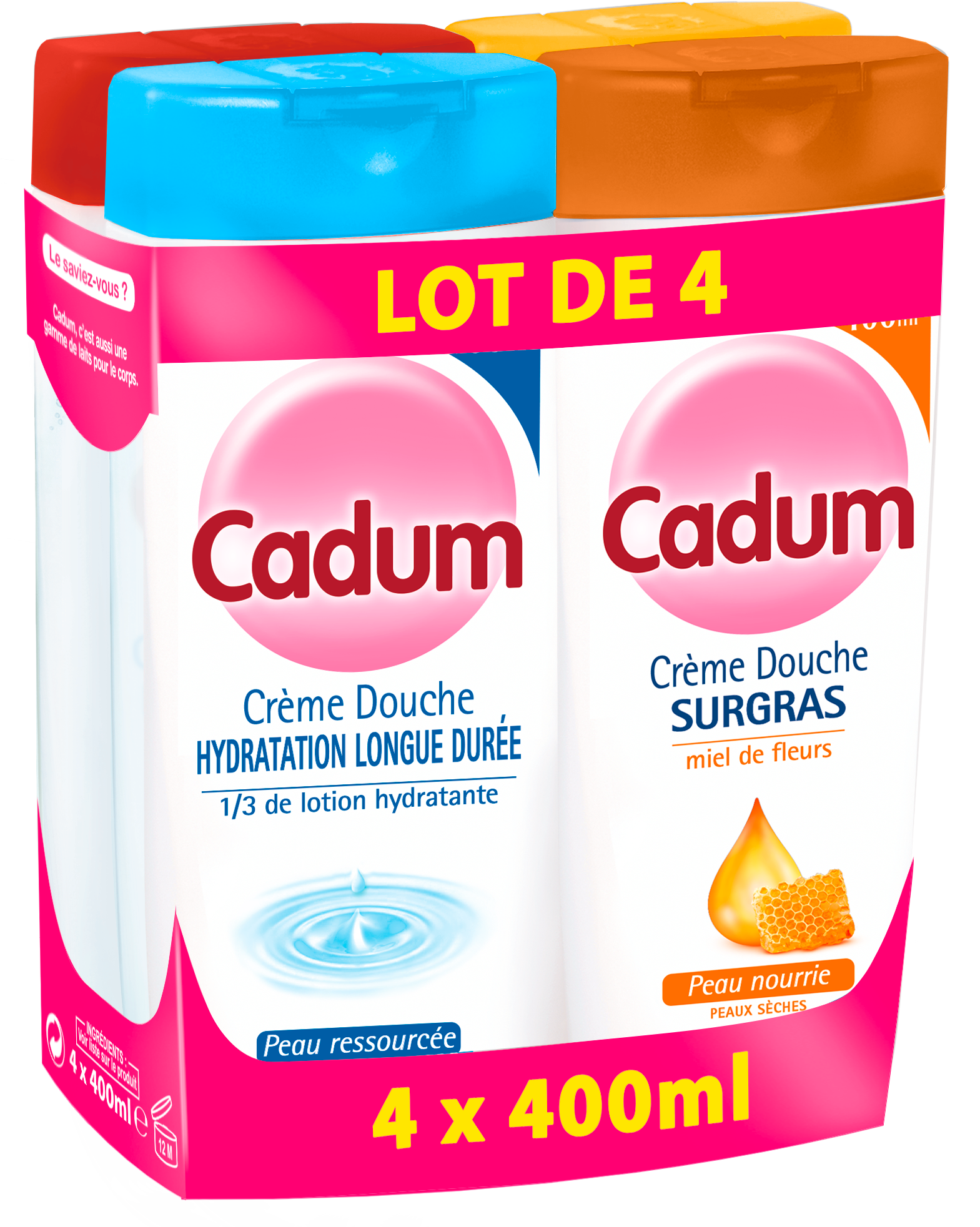 Crème Douche Hydratation Longue Durée - Cadum