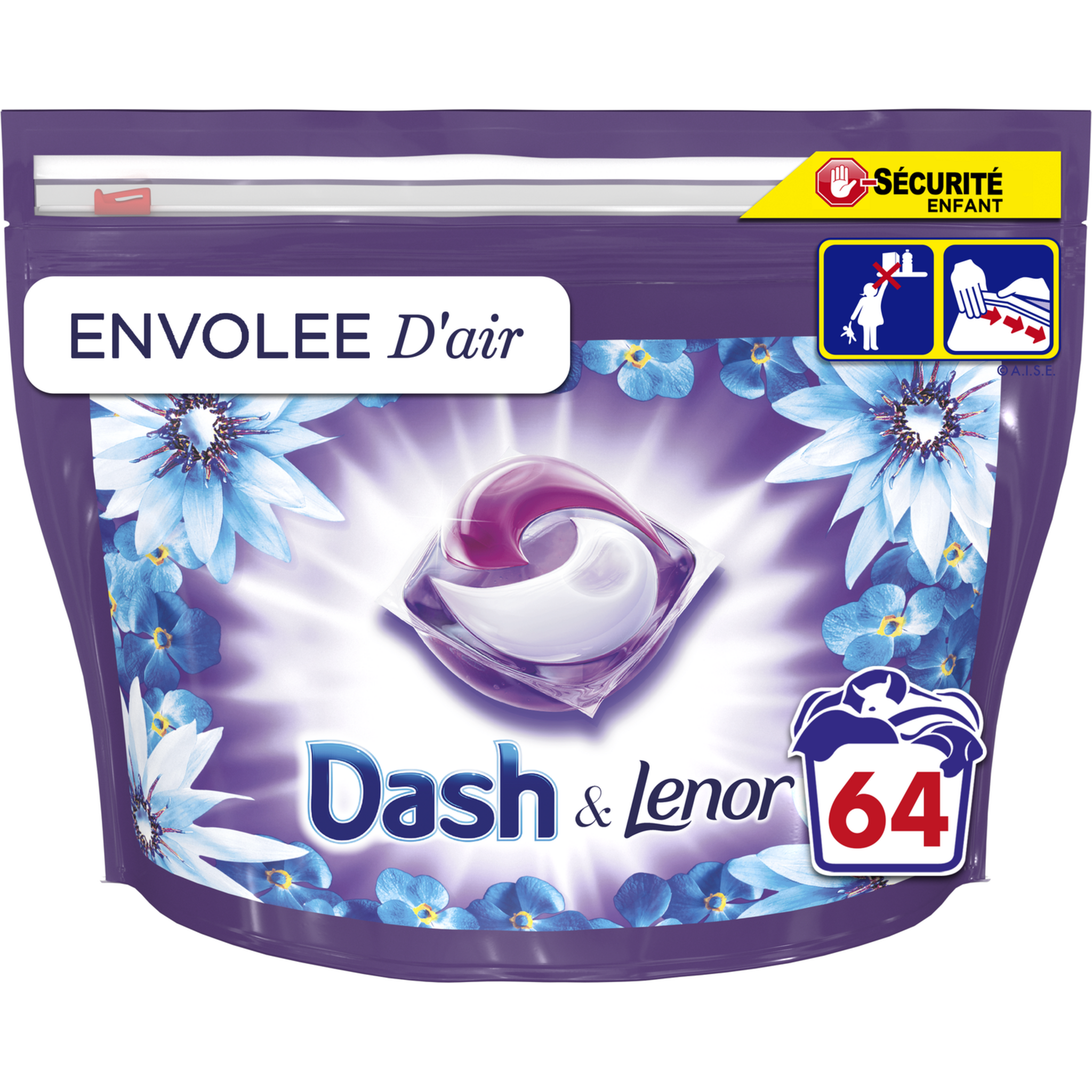 Test Dash Tout-en-1 pods - La collection Lenor Envolée d'air