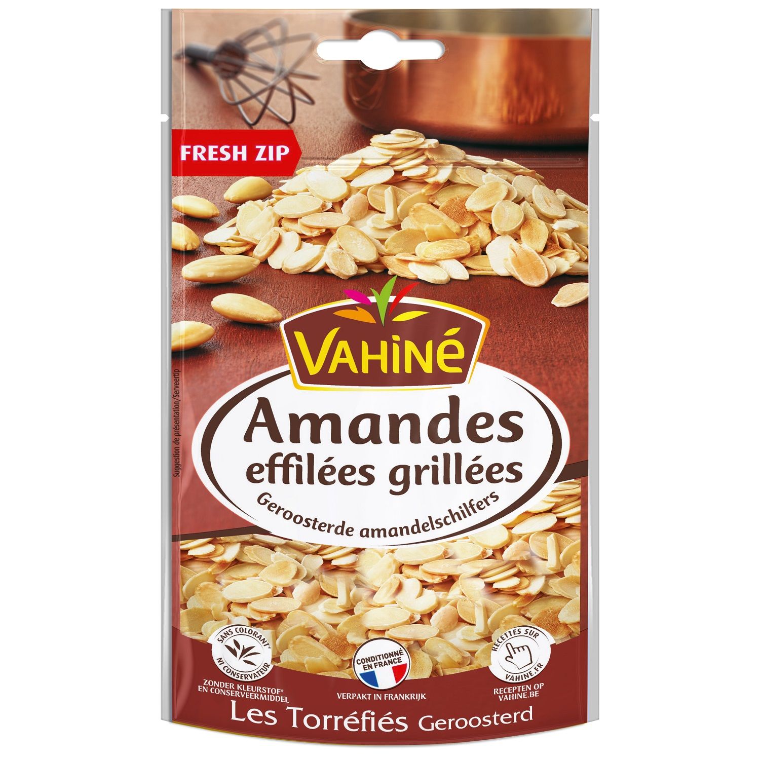 AUCHAN Amandes effilées émondées 125g pas cher 