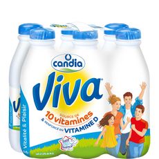 CANDIA Viva lait vitaminé UHT 6x1L