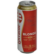 Bière blonde Lorraine 5% boîte 50cl