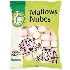 POUCE Bonbons marshmallow rose et blanc 200g
