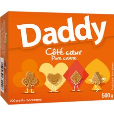 DADDY Côté coeur petits morceaux de sucres pure canne 200 pièces 500g