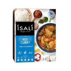 ISALI Poulet au curry rouge et riz basmati  1 personne 300g