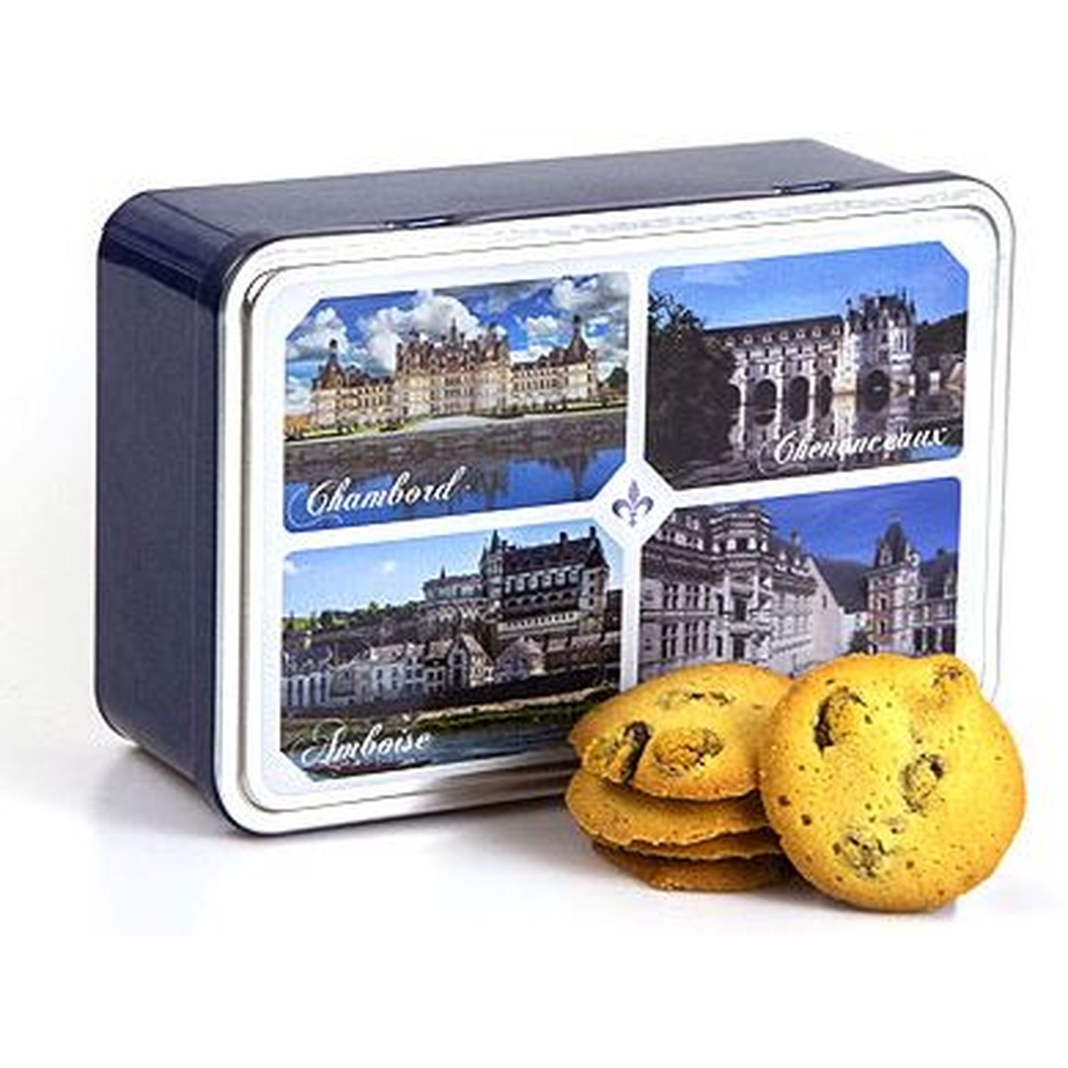 Grande Boîte Métal Biscuits Artisanaux Assortis (800g)