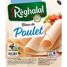 REGHALAL Reghalal Blanc de poulet 4 tranches 160g 4 tranches 160g