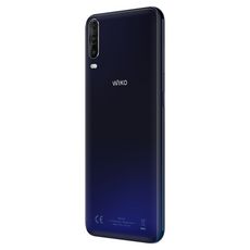 WIKO Smartphone View4 Lite 32 Go 6.52 pouces Bleu 4G + WiBuds Essentials avec boitier de chargement - Blanc