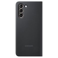 SAMSUNG Étui folio Clear View pour Samsung Galaxy S21 - Noir
