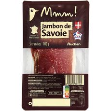 AUCHAN MMM! Jambon de Savoie 5 tranches 100g