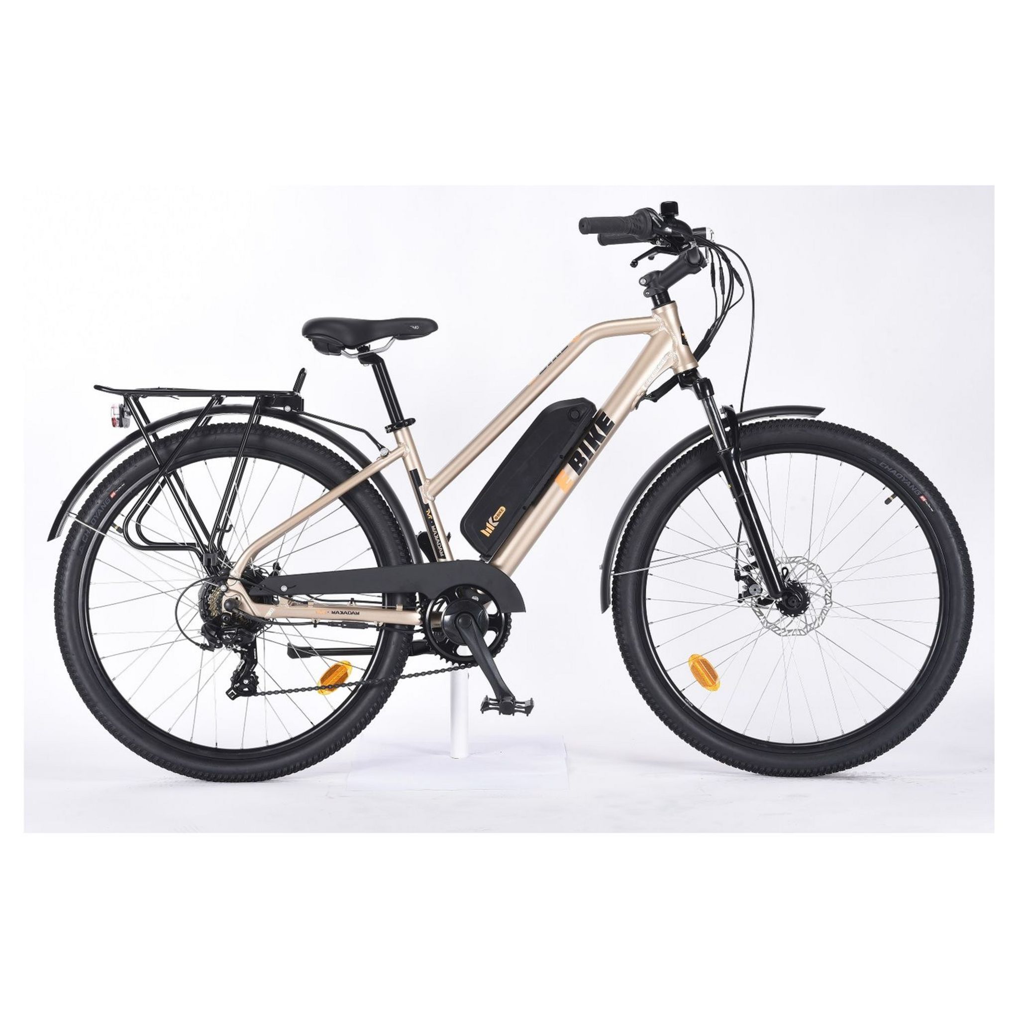 V lo assistance lectrique SUV E Bike Hauteur cadre 45 cm Or