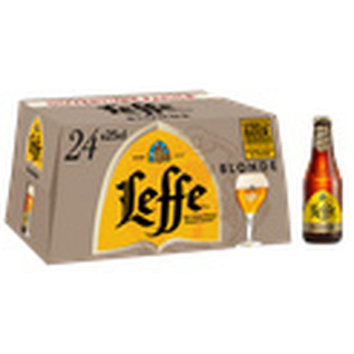 Leffe Bière blonde 6.6% 24 x 25cl 6.6%vol. (pack de 24) 