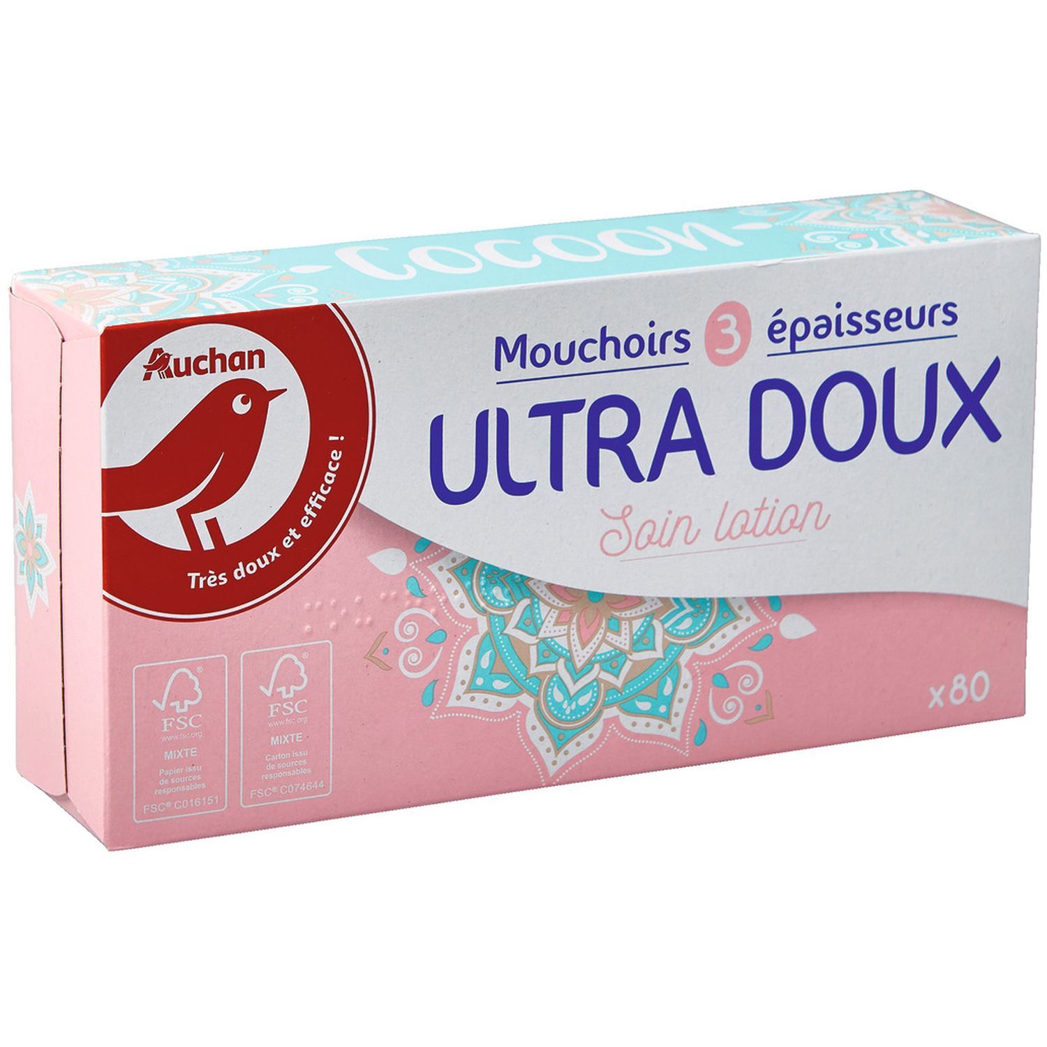 Mansize Ultra Doux Luxueux Blanc Mouchoirs 80 Pack multi annonce 